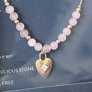 NWT Melrose and Market for Nordstrom Necklace semi precious stone Nickelfree